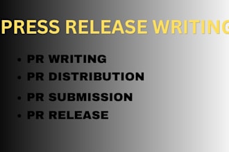 professional press release writer PR distribution