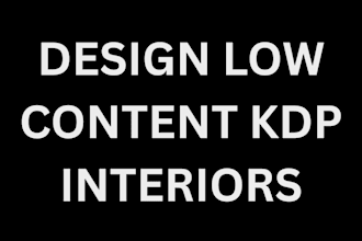 design low content amazon KDP interiors for journals and planners in canva