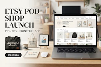 launch your etsy pod shop with printify or printful