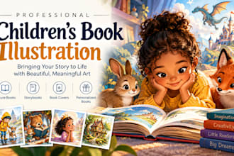 children story book illustration and storybook illustration