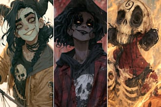 draw your characters and fanart in semi realistic art