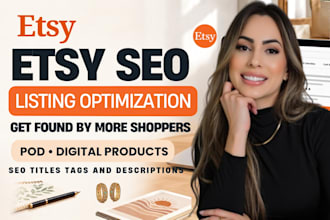 optimize etsy listings with SEO titles tags and descriptions