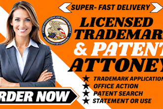be your licensed US trademark and patent attorney uspto filing office action sou