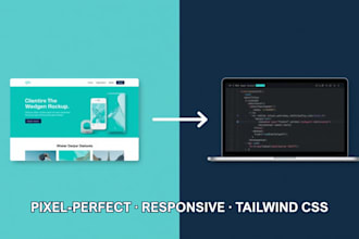 convert your figma design to react and tailwind css website