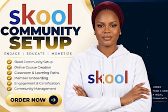 skool community setup skool credit repair skool online community skool manager