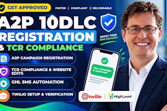 do a2p 10dlc registration tcr compliance gohighlevel a2p twilio sms