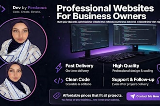 develop a modern responsive website for your business