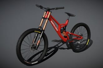 create custom 3d cad design for gravel bike design, bike and bicycle design