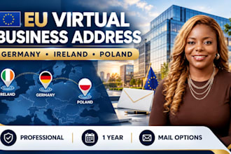 provide a german ireland or poland virtual business address