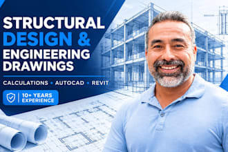 do structural design, calculations and engineering drawings for buildings