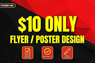 design modern eye catching flyer,  poster and sale poster