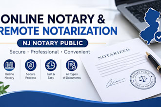 provide professional online notary services in new jersey