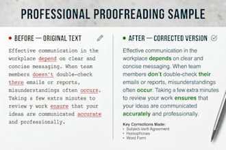 proofread and edit your english