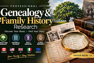 do canadian, jewish, US, UK, italian ancestry family history genealogy research