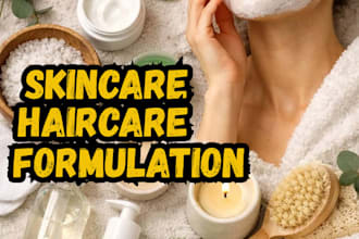 skincare formulation, haircare formulation, cosmetic formulation