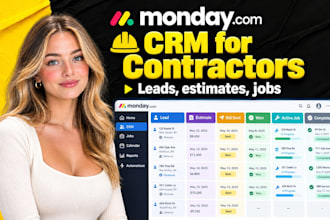 set up monday crm as your contractor crm and construction crm