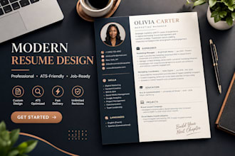 design, format and update your professional resume, CV and cover letter template