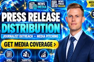 do press release distribution journalist outreach media pitching media coverage
