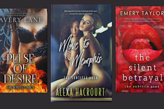 design eye catching erotica book cover romance book urban romance ebook cover