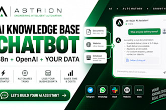 build an ai knowledge base chatbot with n8n and openai
