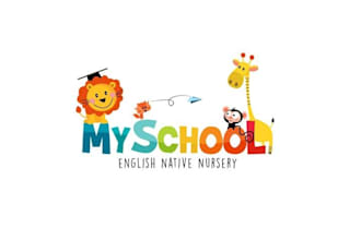 design cute kids, school, daycare, and nursery logo for branding