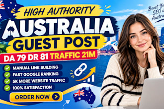 do australia guest post and australian backlinks on da 60 au sites