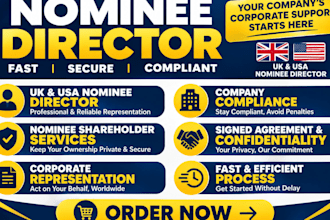 provide nominee director world wide UK USA nominee director, nominee shareholder
