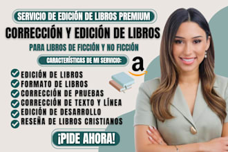 corregir, editar y dar formato profesional a su libro para su publicación