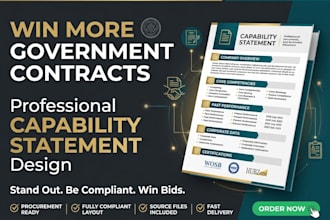 design a winning government contracting capability statement