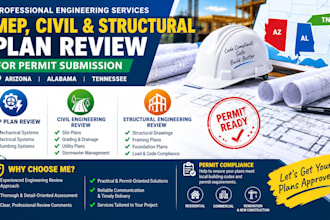 mep engineer plan civil and structural engineering review in arizona alabama tn
