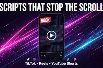 write viral short form video scripts for tiktok and reels