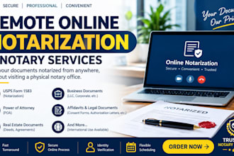 provide fast remote online notarization, usps form 1583 and notary services