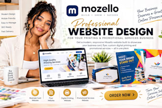 mozello business card flyer custom digital printing promotional services website