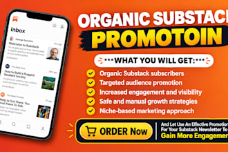 do substack promotion, substack newsletter with organic subscribers