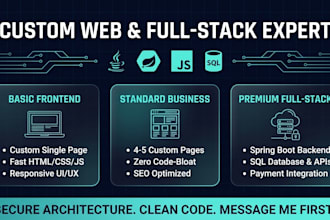 build a custom website with a secure backend architecture