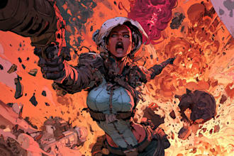 draw comic book cover