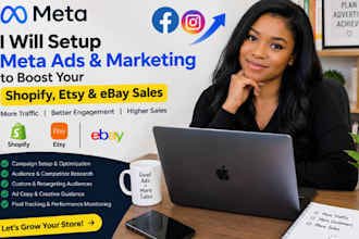 setup meta ads and marketing to boost shopify, etsy, and ebay sales