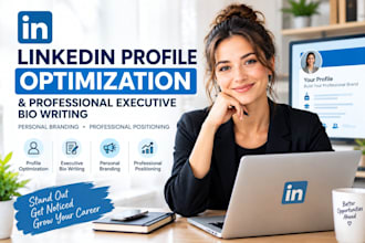 do linkedin profile optimization and professional executive bio writing