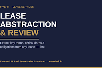 abstract and summarize your lease or real estate contract
