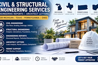 civil and structural engineering report architect letters michigan texas pa ohio
