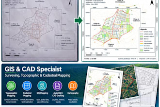 create professionnal topographic and gis maps