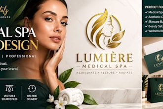create a professional medical spa logo and brand identity