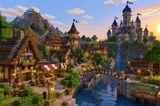 build custom minecraft builds, houses, castles, cities and structures
