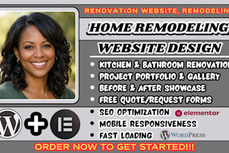 home remodeling website, renovation website, remodeling website, contractor