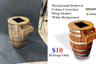 do furniture retouching and shadow
