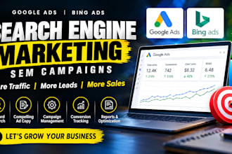 create and manage your search engine marketing SEM campaigns