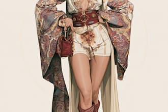 draw a fashion illustration or sketch