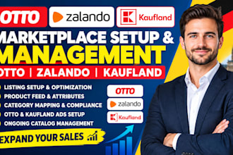 set up and manage otto zalando kaufland marketplace listing otto kaufland ads