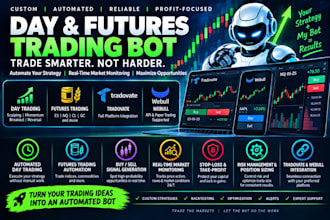 develop profitable day trading bot, futures trading bot, tradovate bot, webull