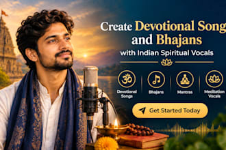 create devotional songs and bhajans with indian spiritual vocals